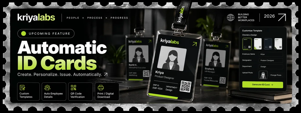 KriyaLabs Roadmap & Upcoming Features — HR Documents, ID Cards ...